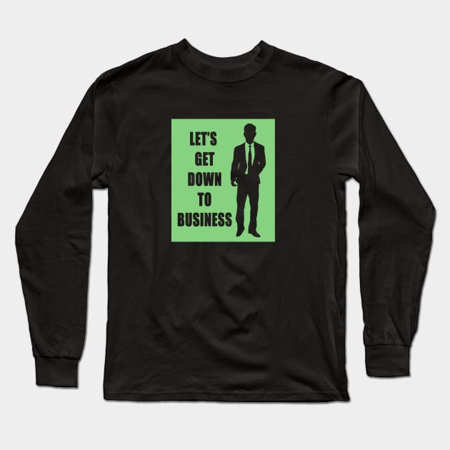 Businessman Long Sleeve T-Shirt by DarkoRikalo86